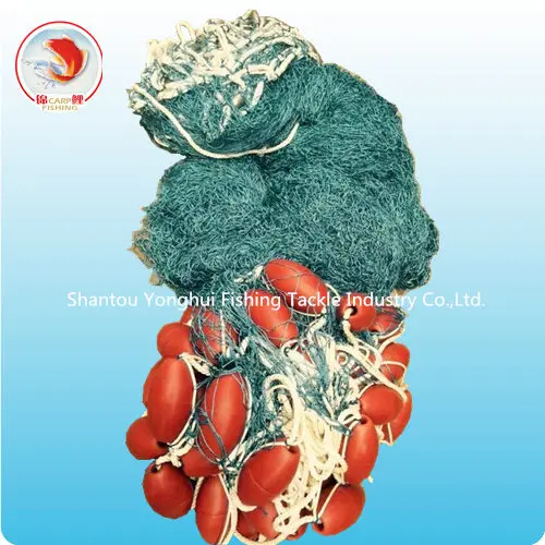 Customization Polyester Multifilament Trawling Fishing Gill Nets Rede De Pesca Double-Single Knot Gill Net for Sale