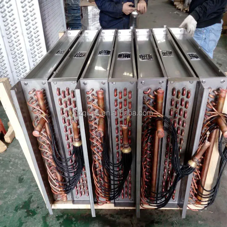 Customized Fin Type Freon Evaporator Coil For Heat Pump Exchanger