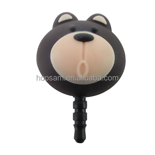 Заглушка от пыли на заказ заглушка из ПВХ с мультяшным рисунком для телефона производителя