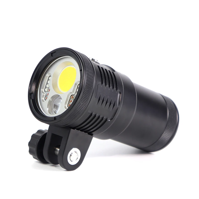 Водонепроницаемый фонарь для дайвинга Hi-max, 6000 люмен, белый, широкий, красный, синий, розовый, УФ, режим SOS/видео, 150 метров