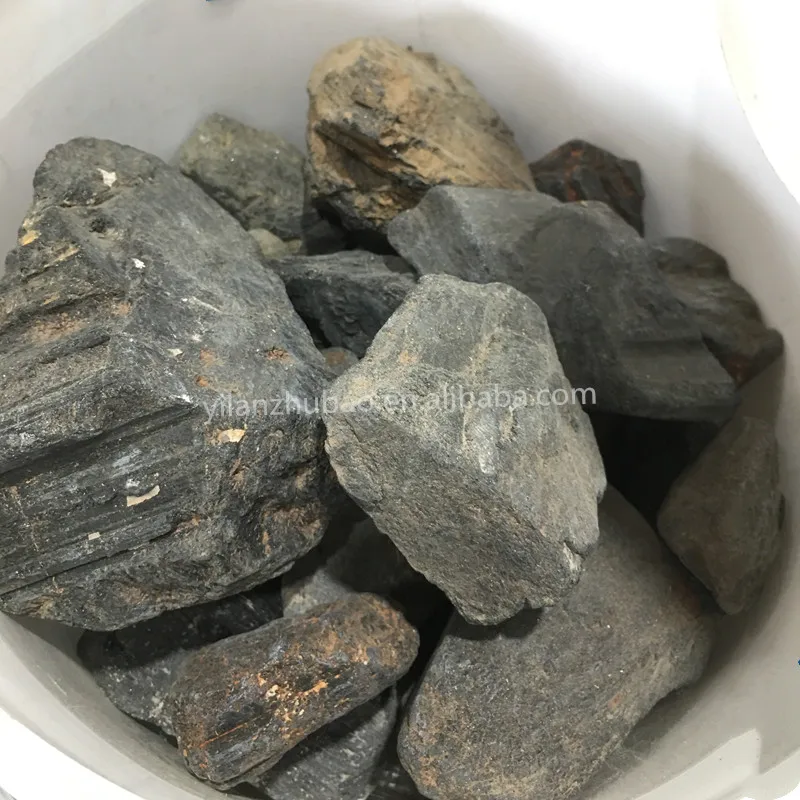 Wholesale Natural Black tourmaline Ore Chakra Healing Reiki Stone for home decor