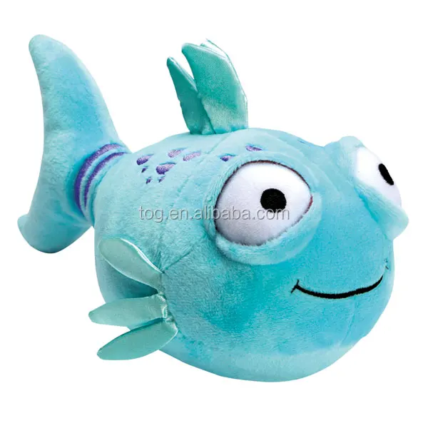 
OEM Cartoon Animal Toy Lovely Plush Blue Fish Funny Soft Children Gift 