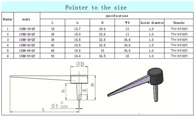 19/26/42/49/53MM Length Universal Auto Car Motorcycle Speedometer Speedo Needles Pointers