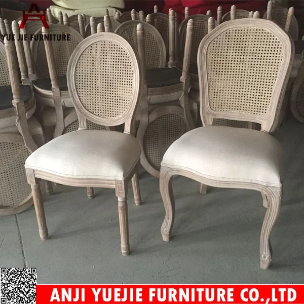 
Wooden Shabby Chic Louis Armrest Chair 