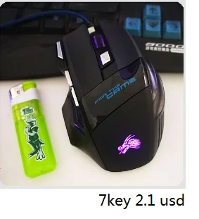 2023 Best sell Bat mickey 7D 5500dpi new private mode Optical  USB cable 7 speed photoelectric gaming Light mouse