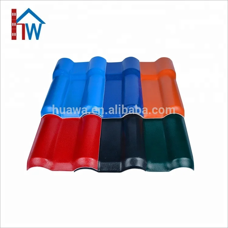 Green villa building material spanish roof synthetic resin tile