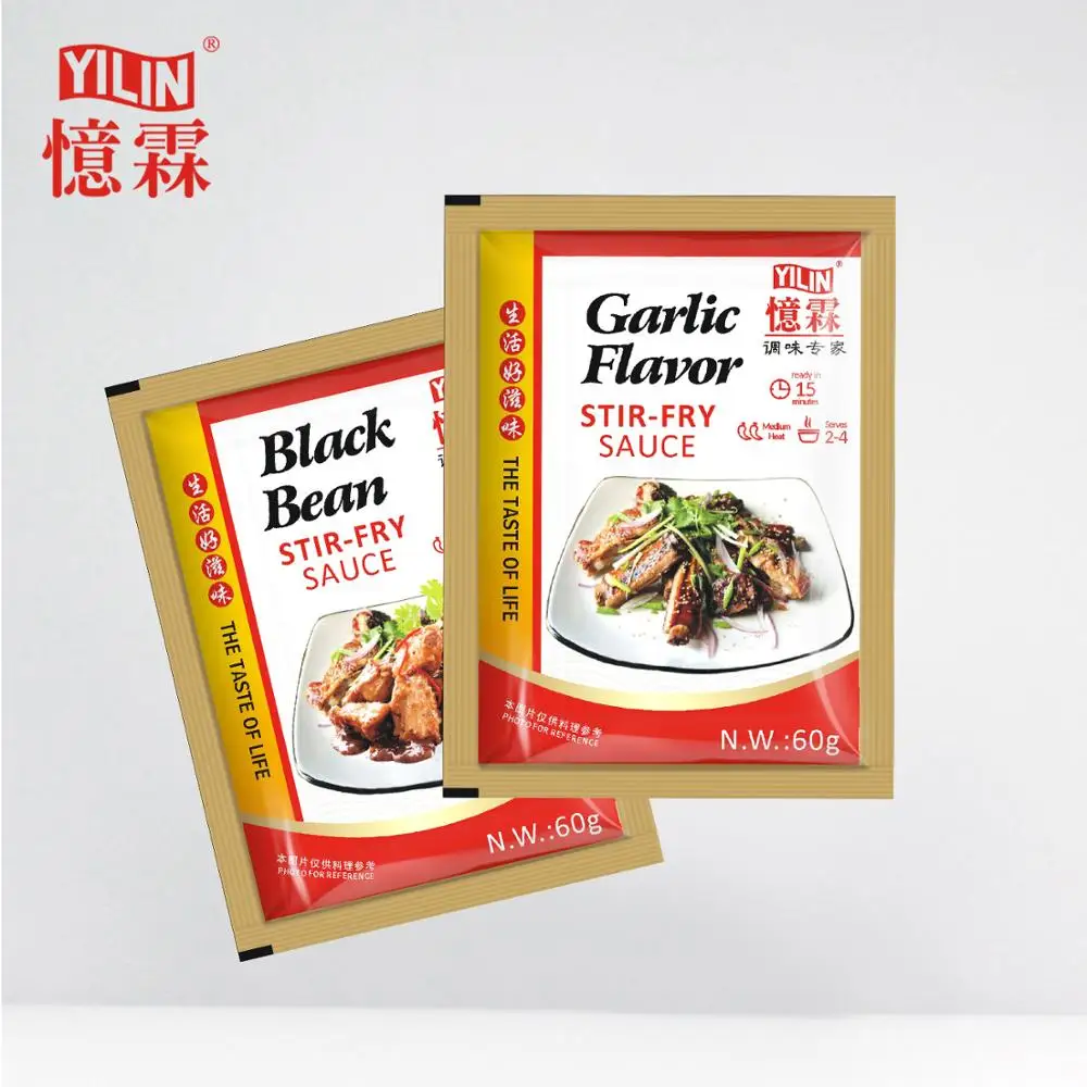 YILIN 60 г, китайский стиль, черная фасоль, чеснок, мешалка, соус