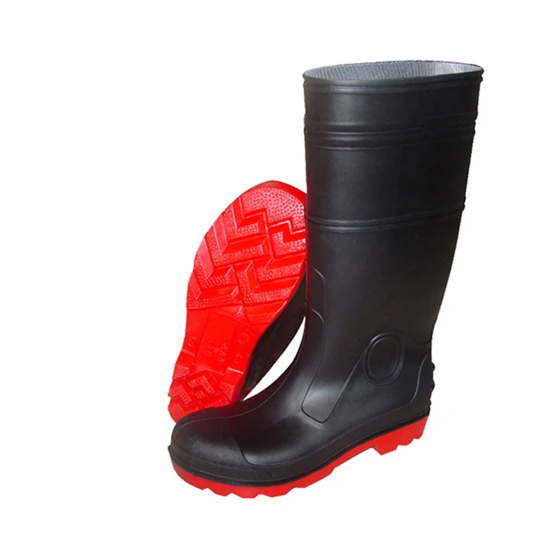 
Hotsale PVC gum boots with colored vamp&sole - safety shoes with steel toe and steel midsole 