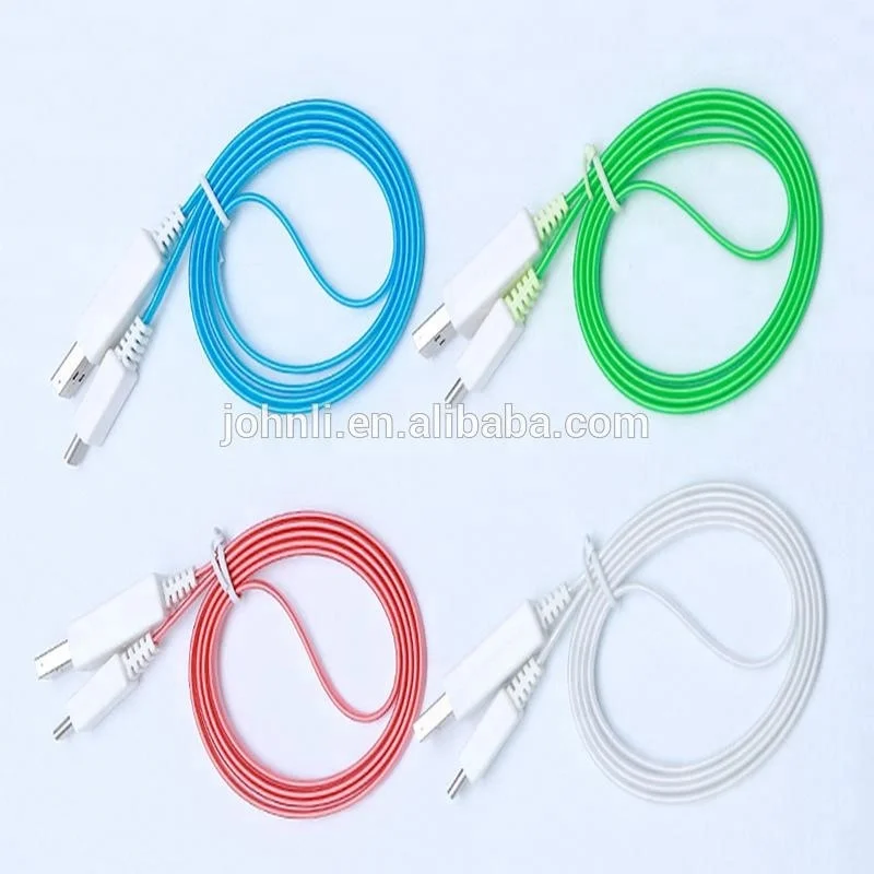 Visible Flowing LED Light USB data cable Quick charging sync cable for iphone IOS samsung for blackberry
