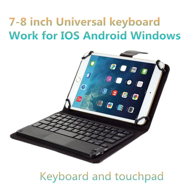 Универсальный Беспроводной Bluetooth Touchpad Клавиатура Чехол для 7 inch Android и Windows Tablet PC