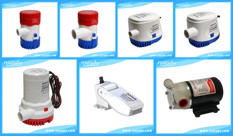 Продукт NAIADY 350 галлонов в час 12 В постоянного тока погружной морской автоматический откачивающий насос