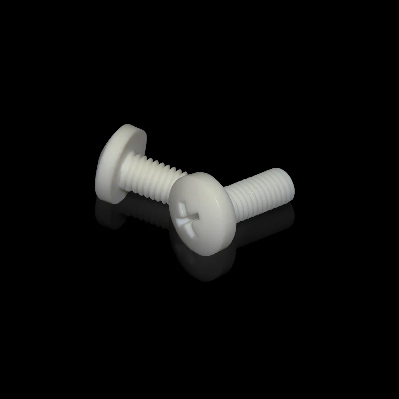 Plastic Cross Recessed Pan Head Polypropylene PP Screw Plastic bolt plastic screw and nut