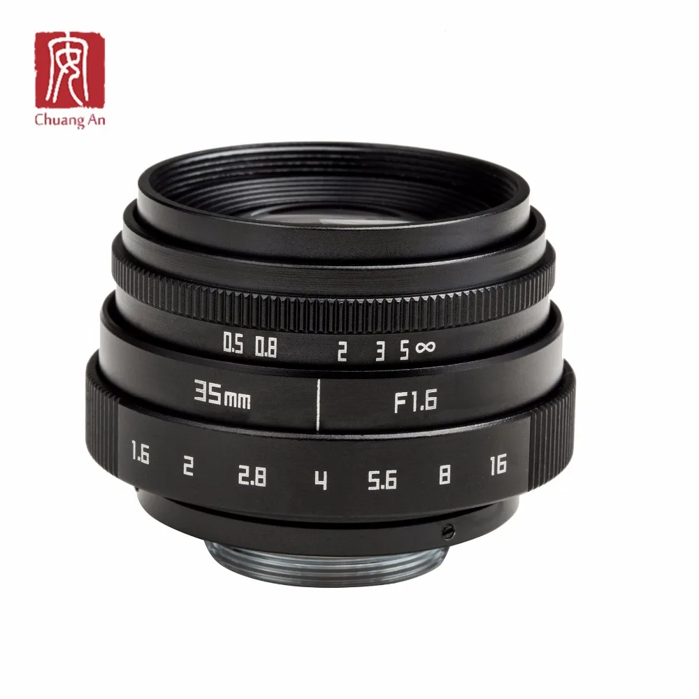 Fujian economical wholesale 35mm F1.6 FOVH 18 degree C mount DSLR camera lens for all mirrorless cameras