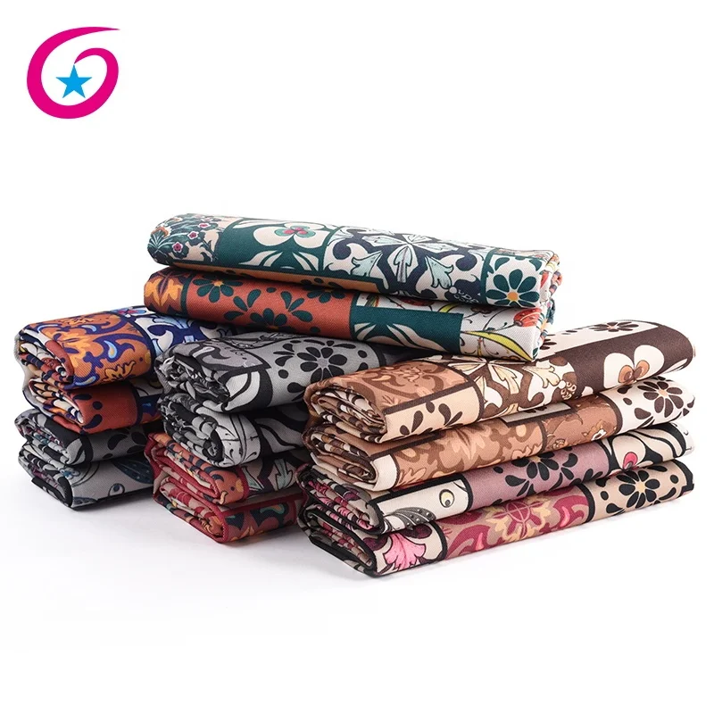 Transfer printed poly custom printed canvas fabric with floral