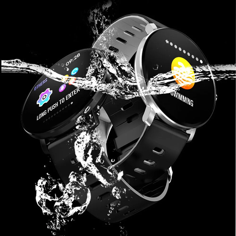 
K9 round screen multifunction watches 24 hour instruction Speed Measurement Power Rese 1.3 inch waterproof IP68 smart watch 2021 