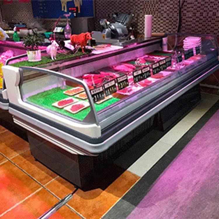 Холодильник для супермаркета оборудование мясомагазина дисплей энергетических напитков тонкий холодильник открытый охладитель