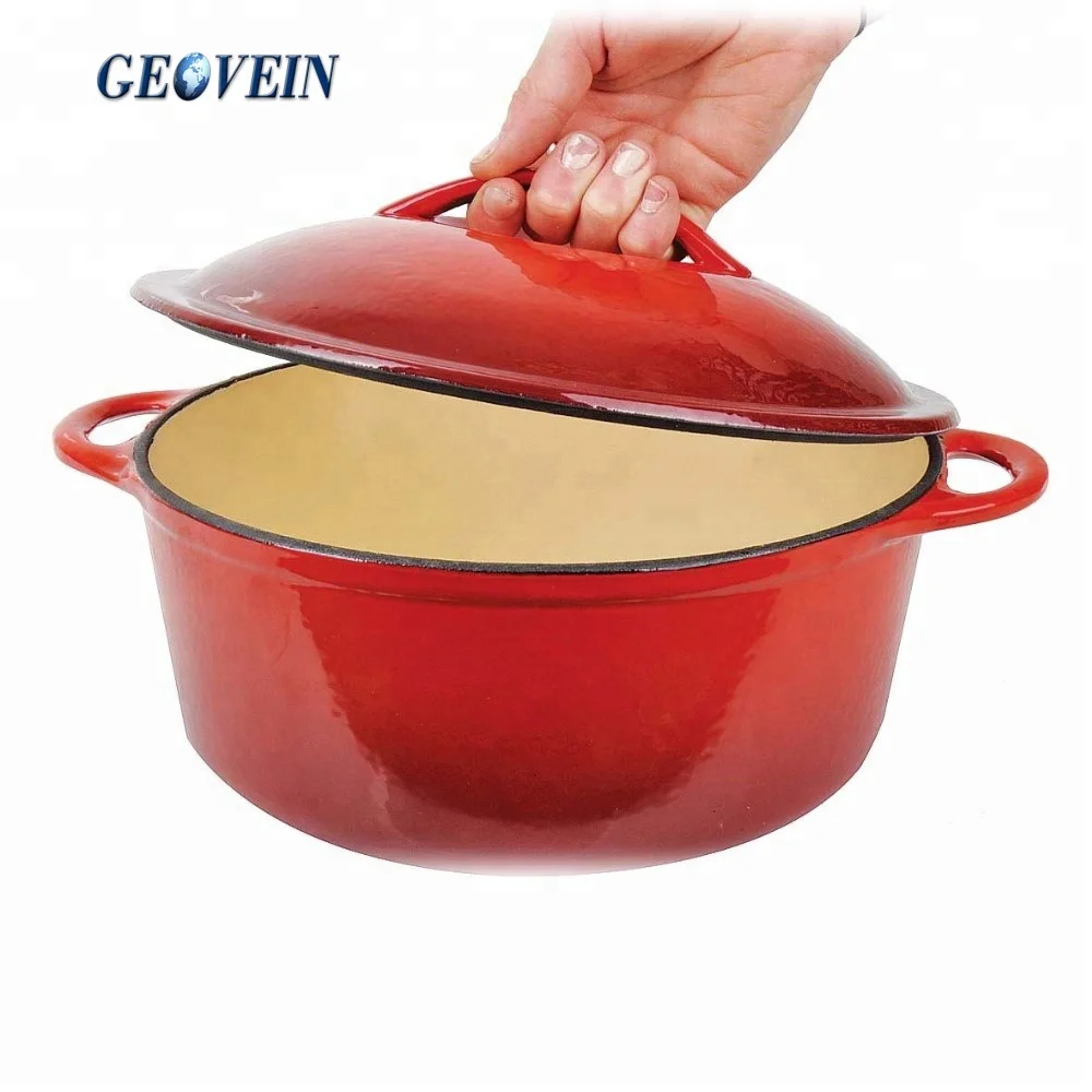 Аксессуары для кухни чугунная эмалированная посуда вершина сохраняющих тепло