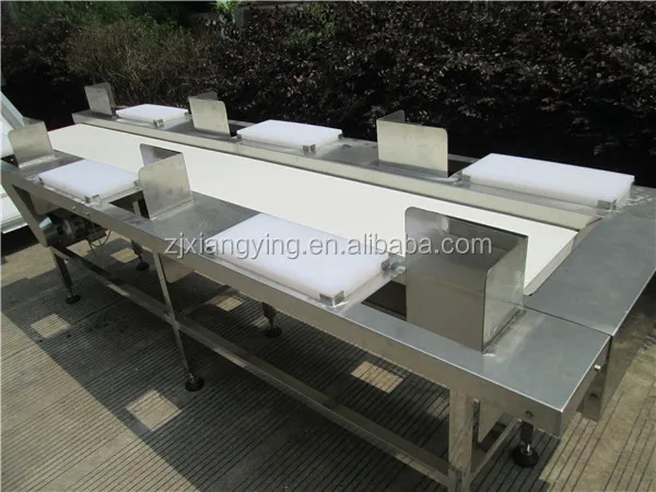
XYXC-C11 Fast food kitchen machine vegetable fruit processing line checking washing cutting weighting pre-treating machineries 