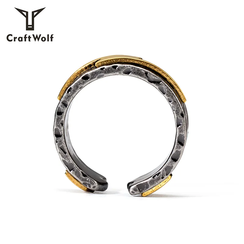 Craft Wolf Fashion Jewellery 316L Stainless Steel Flashing Lightning Ring