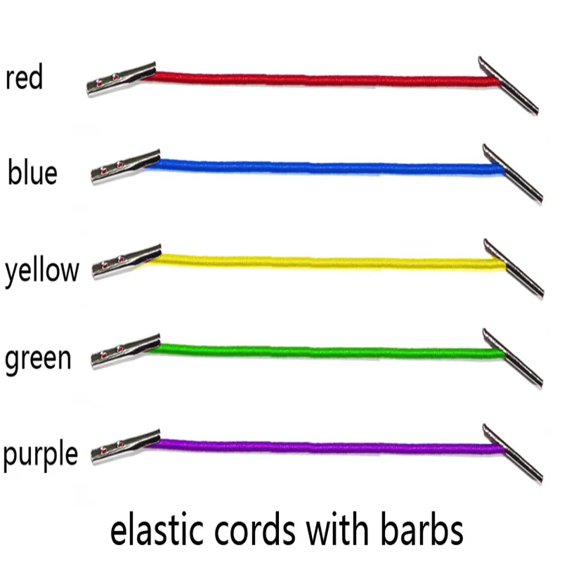 elastic cord with metal barbs