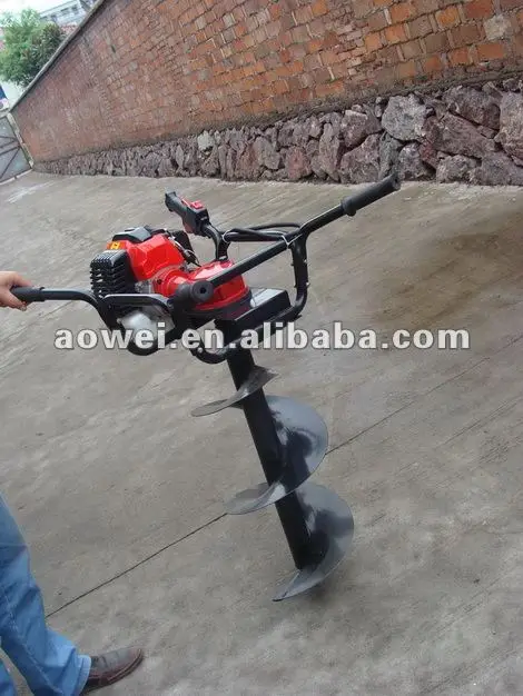 Garden auger drill bit tool spiral hole excavator earth auger for seed planting gardening fence flower planting machine