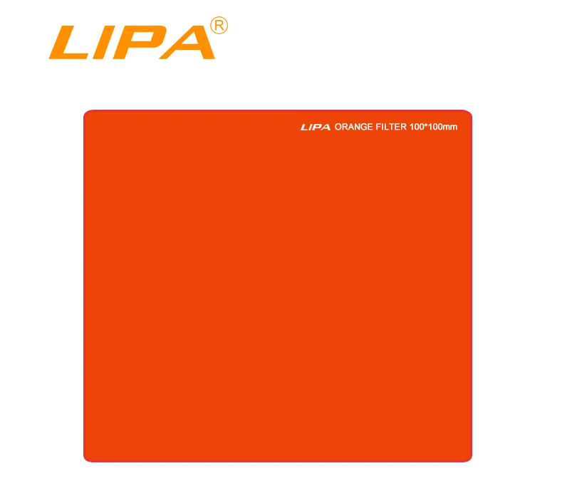 LIPA 100*100 мм квадратный цветной фильтр красный оптический полимерный фильтр