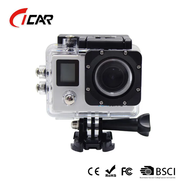 
AllWinner 4K Wifi under water action cam water proof sport camera double screen 