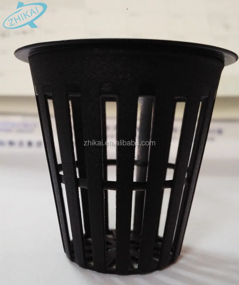 Heavy duty Hydroponic growing white plastic plant net pots 4inch