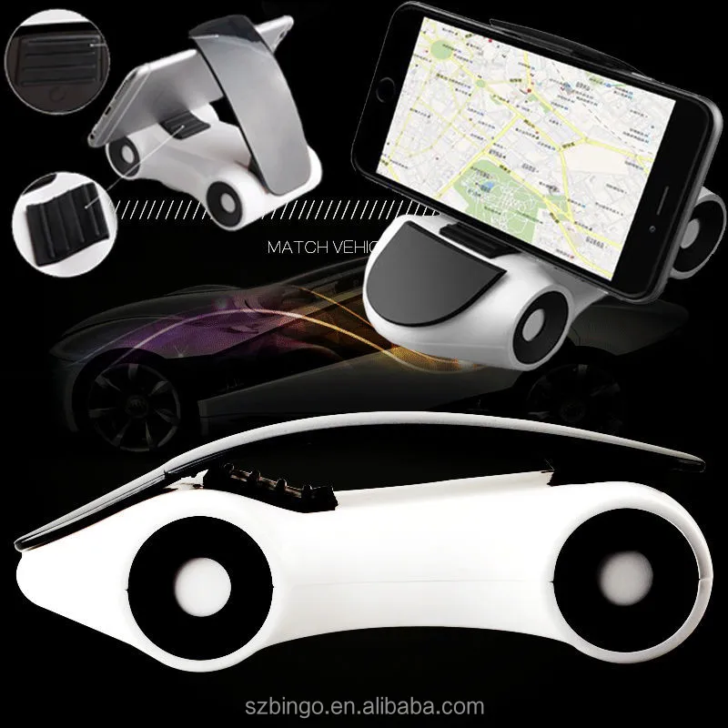 Universal 360 Degrees Phone Car Mount Dashboard Stand Car Shaped GPS Holder Cradle for Smartphone