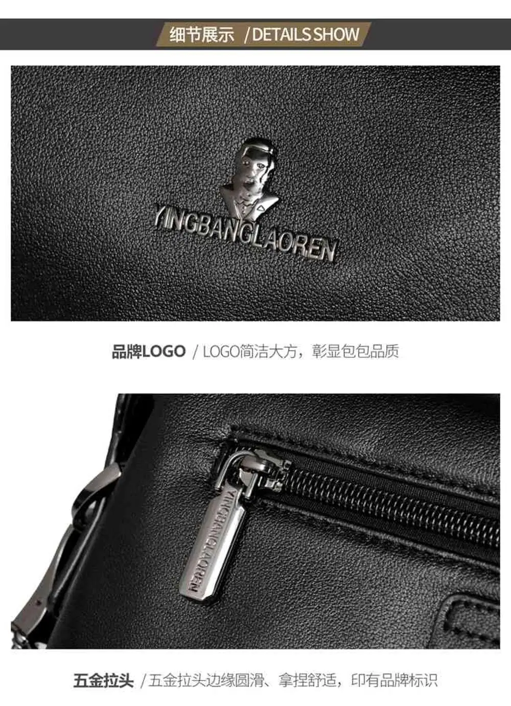 men small pu leather shoulder cross body satchel bag messenger bags