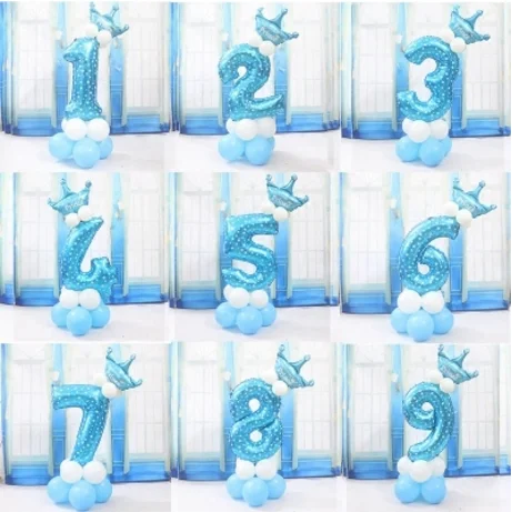 
Figure Digit Number Foil Balloon For Decoration Happy Birthday Balloon 