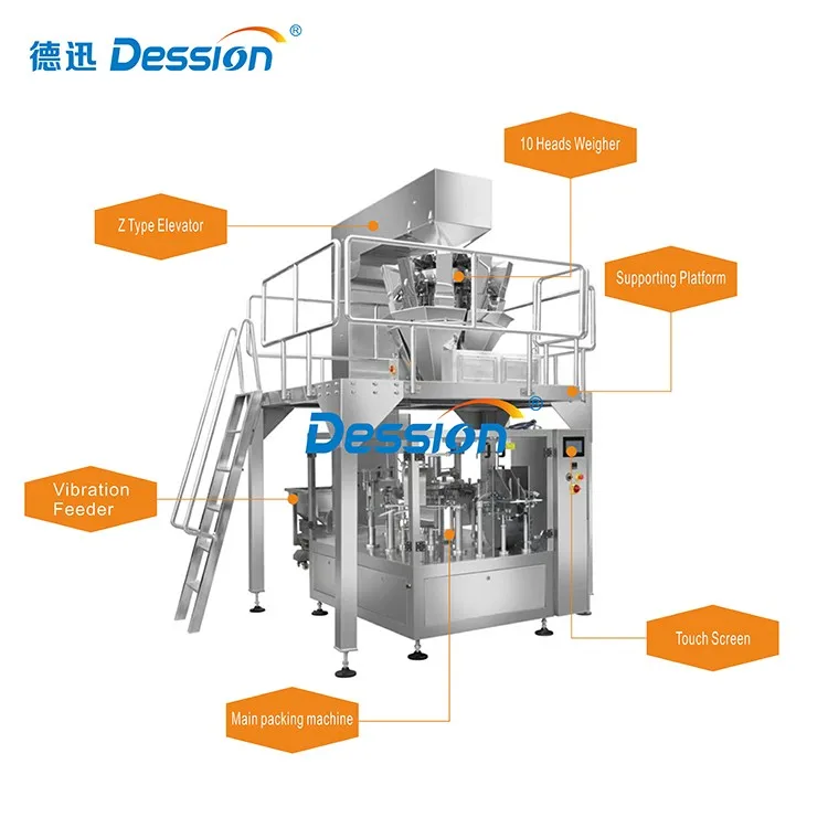 Automatic dry mango food doypack soup packing machine