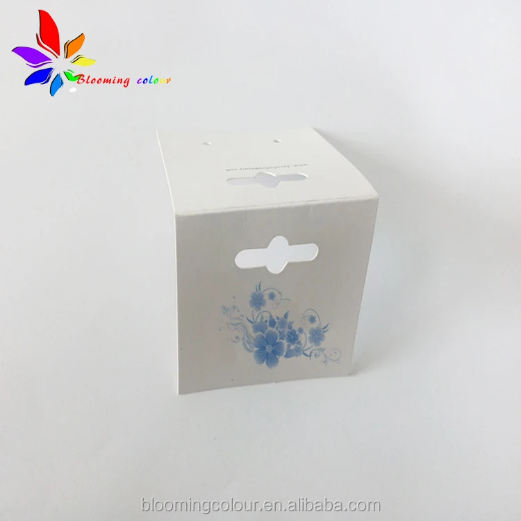 Qingdao factory sale plastic folded jewelry tag/custom printed PVC earring tag