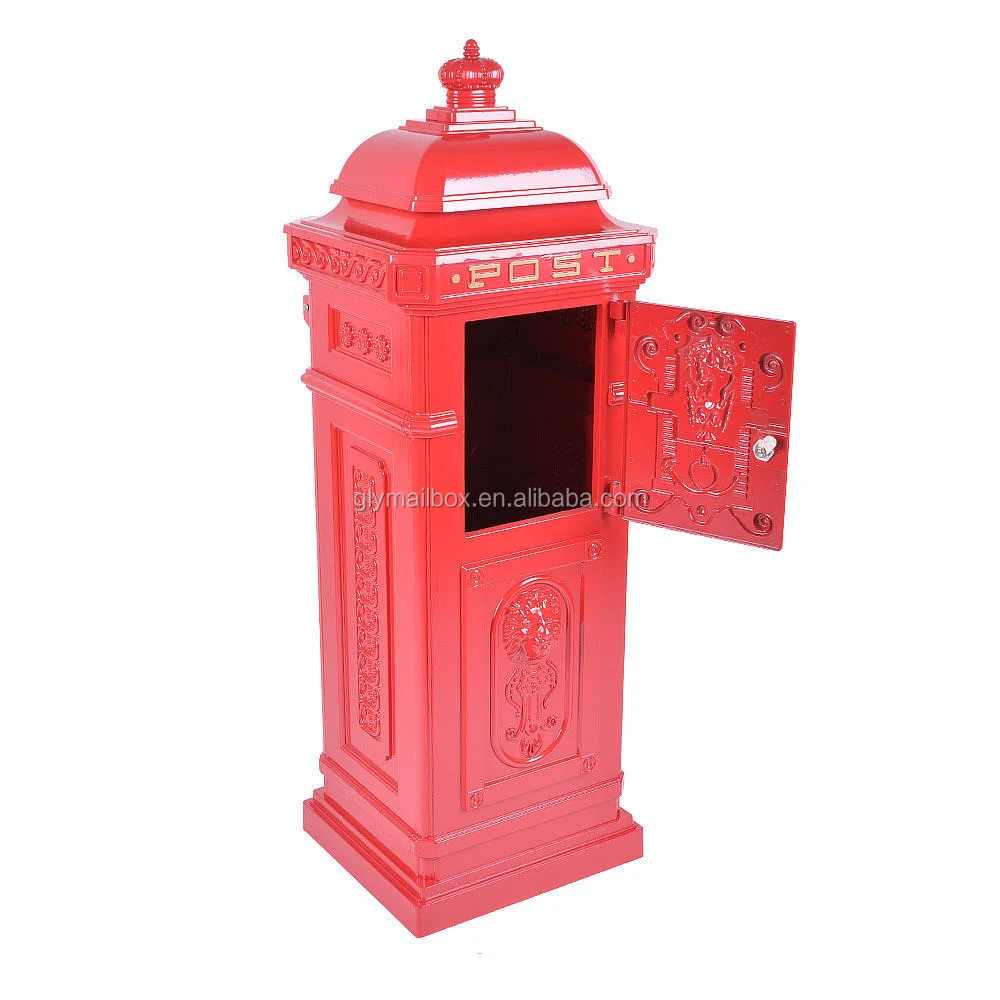 Beauty colourful cast aluminium mailbox post box letter box for sale from China supplier