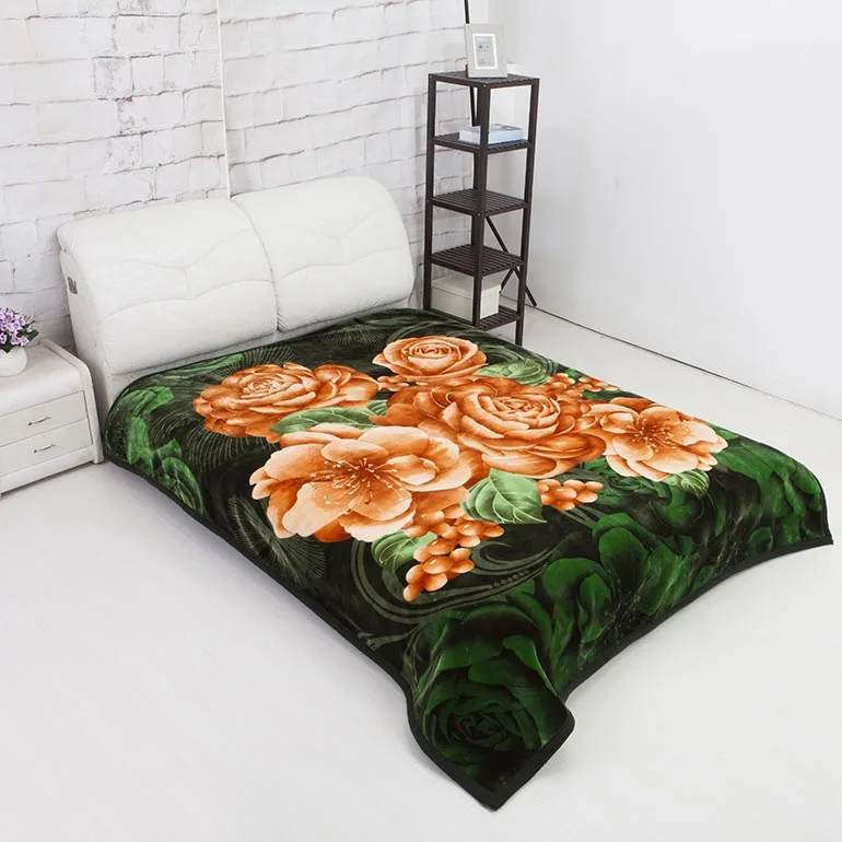 TENDER TOUCH 100 Polyester wholesaler 4kg double ply Black pakistani mink blanket