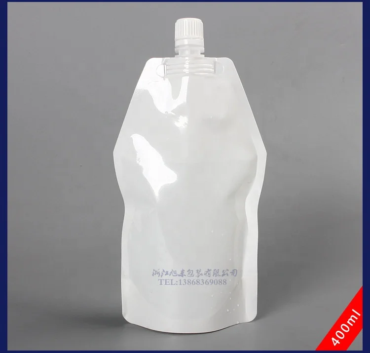 100ML White Spout Pouch Shampoo Pouch Detergent Liquid Packaging bag