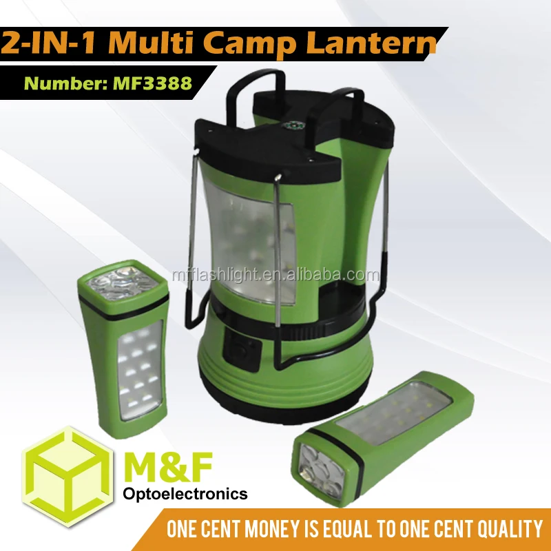 LED Rechargeable Camping Lantern With Detachable Torch For Outdoor