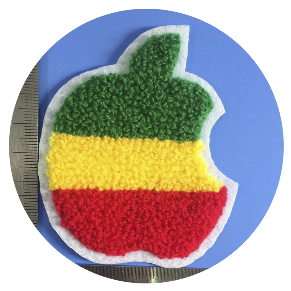 
OEM Factory letter for clothing custom chenille patches no minimum towel logo embroidery 