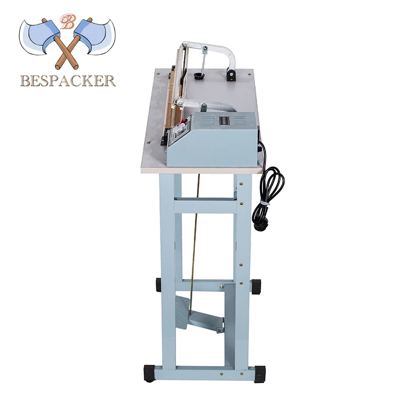 Bespacker SF-600 with cutter impulse foot pedal heat sealer machine