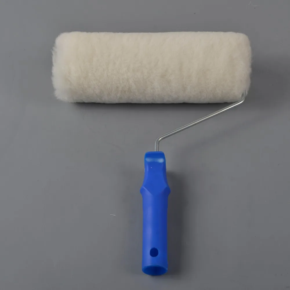 9 Inch 230 mm 100% Lambskin Wool Paint Brush Roller Reusable  Painting Roller for House Painting