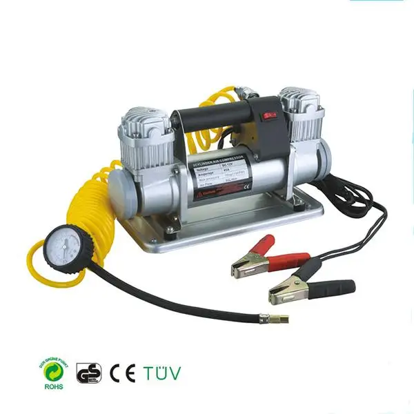 12V 4x4 4wd 150L/MIN PORTABLE EXTRA HEAVY DUTY CAR AIR COMPRESSOR TWIN CYLINDER