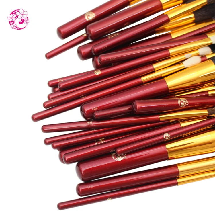 ENERGY Professional Cosmetic Brush Premium Handle Nylon hair brass Ferrule Makeup Brush set