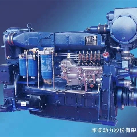 Factory wholesale Direct Injection Combustion System Weichai WD618/WD12 350hp marine diesel engine with gearbox HC300