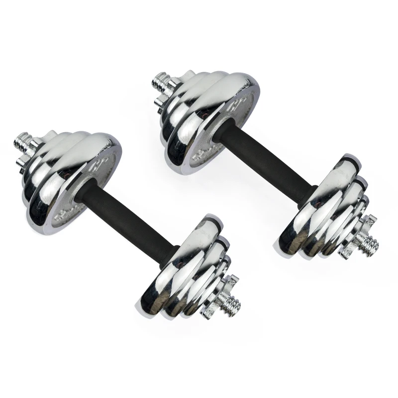 Chrome Adjustable dumble for gym Set Item and Weight