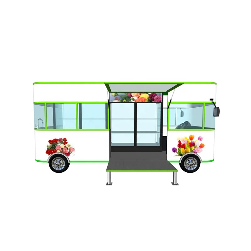Affordable electric mobile flower car shop truck