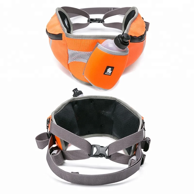 Fanny Pack Pack Neoprene Waterproof Fashion Sports Belt Hiking Running Walking Waist Bag with Dog Pet Collars & Leashes for Dogs