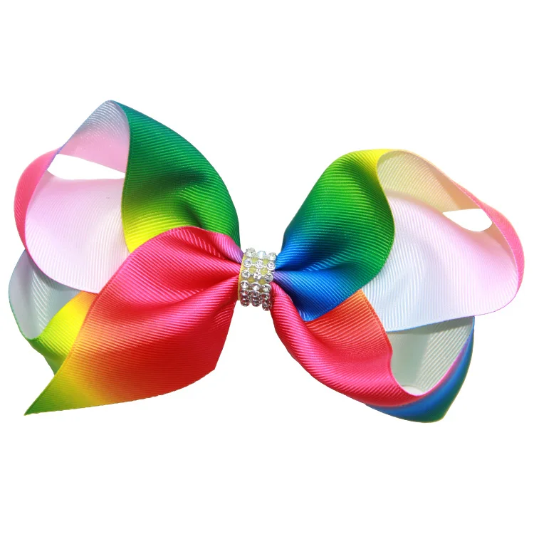 Factory Custom Lovely 8 Inch Big Size Jojo Ribbon Hair Bow