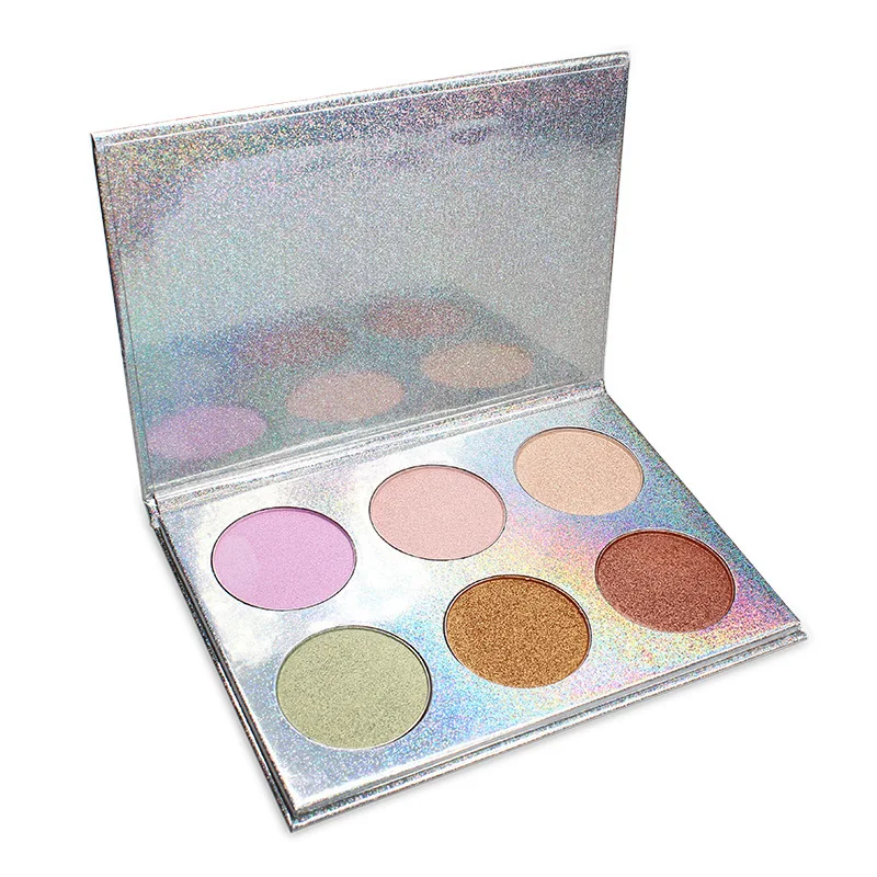 Private label Low Minium Order Quantity glitter pressed powder makeup highlighter powder set