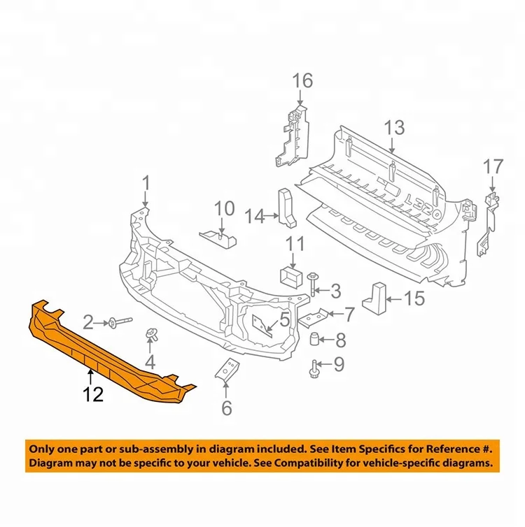 Car Body Parts Radiator Support Fit for Range Rover Evoque Body Kit LR048565