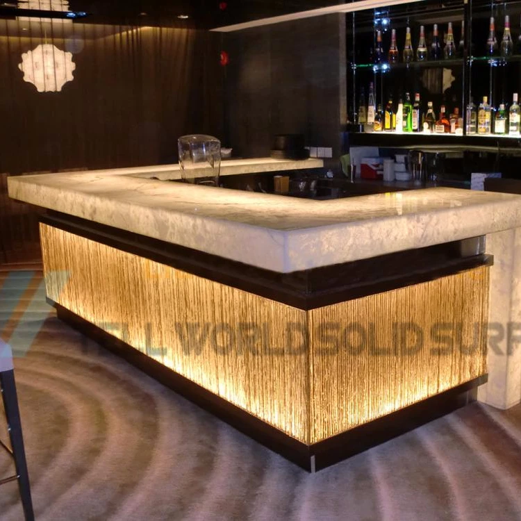 
Casino lit bar counter interactive french style bar counter 
